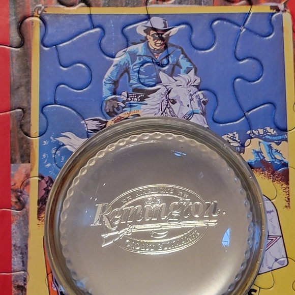 Remington Shotgun Glass Dome Pewter Paperweight ~ Vintage? ~ Advertising ~ Rifle - Picture 9 of 15